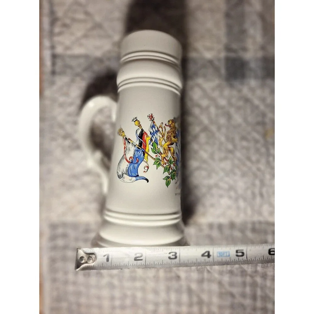 WF Hiltenfingen 1990 German Beer Stein Collectible Vintage 8-1/2